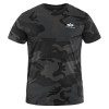 Alpha Industries Футболка T-shirt  Basic Small Logo - Black Camo M - зображення 1