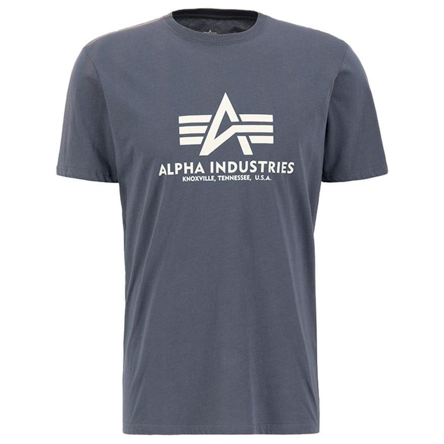 Alpha Industries Футболка T-Shirt  Basic - Grey/Black - зображення 1