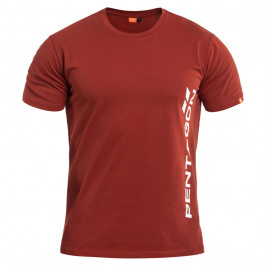 Pentagon Футболка T-shirt  Vertical - Maroon Red S