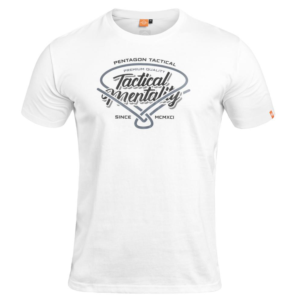 Pentagon Футболка T-Shirt  Ageron "Tactical Mentality" - White XL - зображення 1