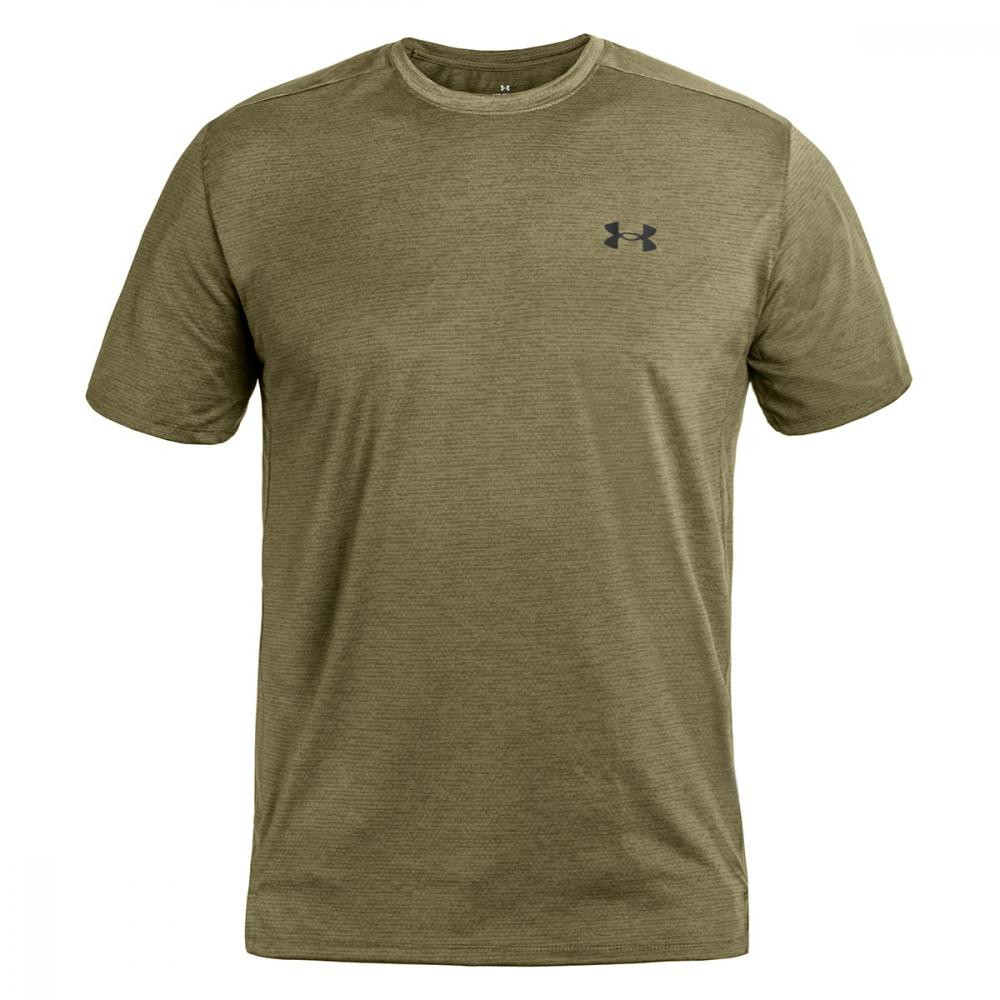 Under Armour Термоактивна футболка  UA Tech Vent Short Sleeve - Marine OD Green/Black M - зображення 1