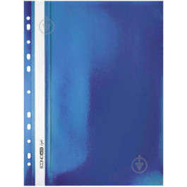 ECONOMIX Папка-швидкозшивач  Light A4 з прозорим верхом, з перфорацією, апельсин, синя (10) (300) №F38504-02