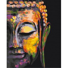 Brushme Картина по номерам "Разноцветный Будда" (BS30220) 40x50
