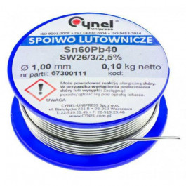 Cynel Sn60Pb40 1mm (100g) без флюса