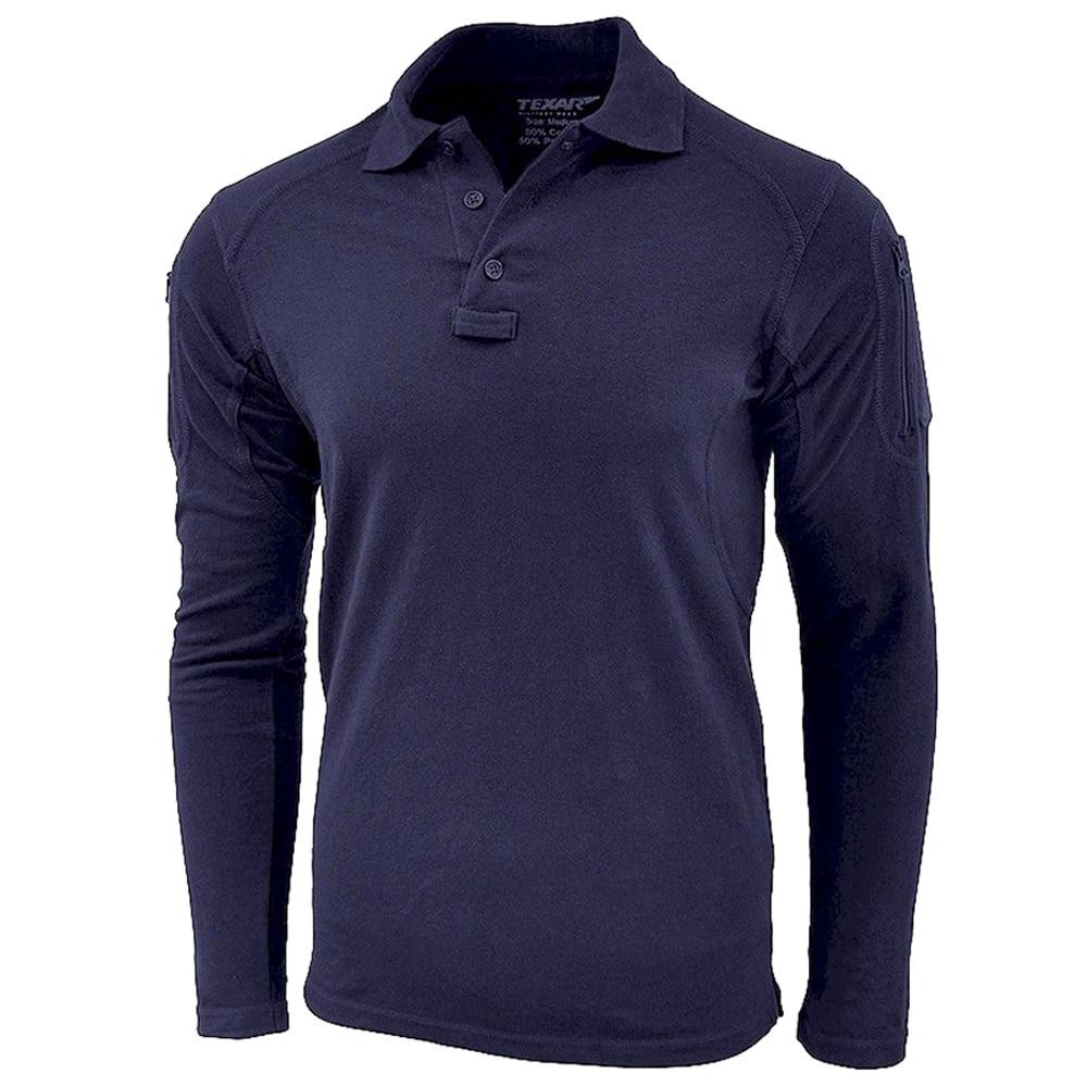 Texar Футболка поло  Elite Pro Long Sleeve - Navy - зображення 1