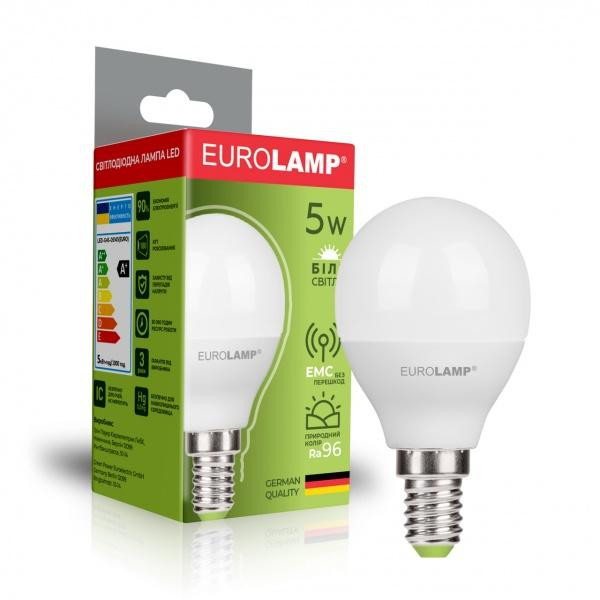EUROLAMP LED G45 5W E14 4000К (LED-G45-05144(E) - зображення 1