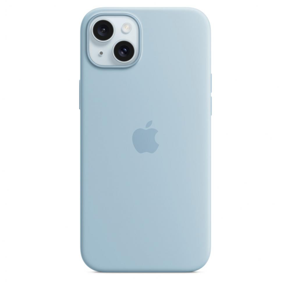 Apple iPhone 15 Plus Silicone Case with MagSafe - Light Blue (MWNH3) - зображення 1