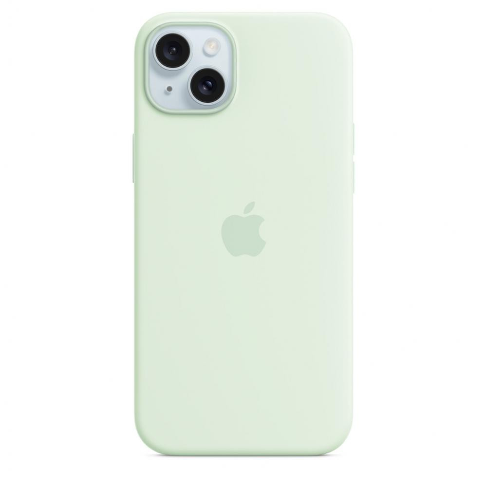 Apple iPhone 15 Plus Silicone Case with MagSafe - Soft Mint (MWNG3) - зображення 1