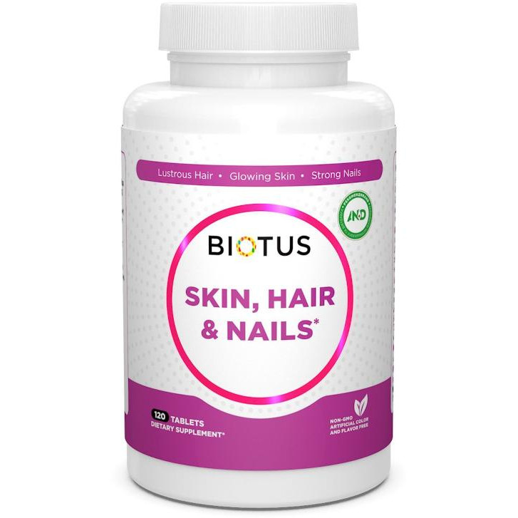 Biotus Hair, Skin & Nails 120 таблеток BIO531217 - зображення 1