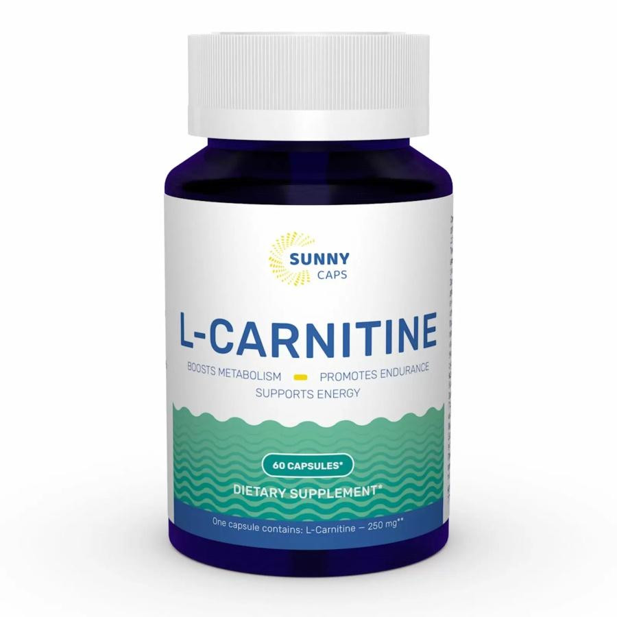 Sunny Caps L-carnitine Powerfull 250 mg 60 caps - зображення 1