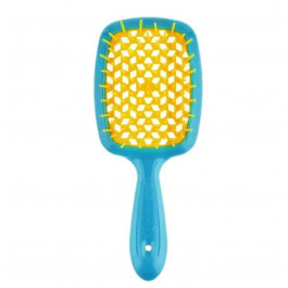 Janeke Щітка для волосся  Superbrush With Soft Moulded Tips, блакитна з жовтим (82SP226 BYF)