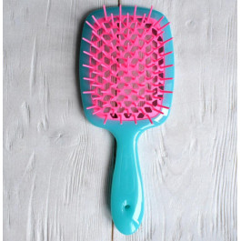 Janeke Гребінець  Superbrush With Soft Moulded Tips, бірюзовий з рожевим (86SP226 AR-)