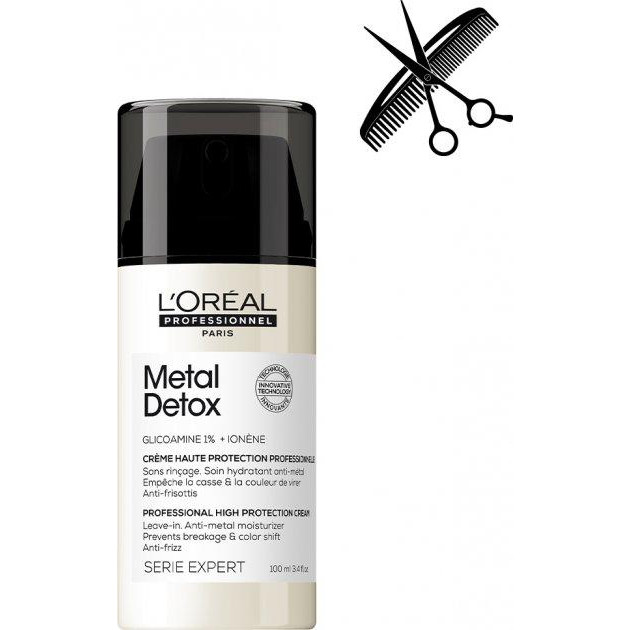 L'Oreal Paris Професійний догляд  Serie Expert Metal Detox для зменшення ламкості всіх типів волосся та небажаної  - зображення 1