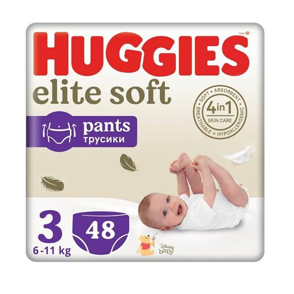 Huggies Elite Soft Pants 3, 48 шт - зображення 1