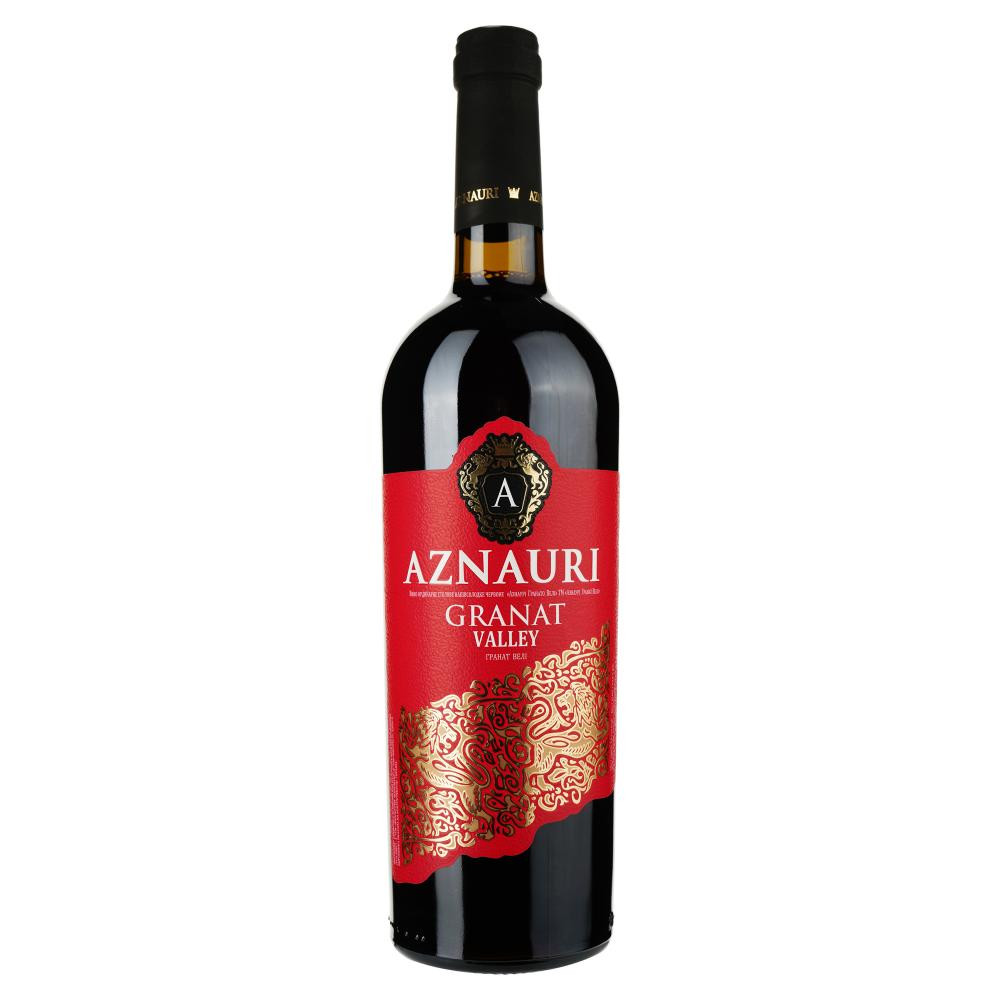 Aznauri Вино  Granato Valley, червоне, напівсолодке, 9-13% 0,75 л (4820189293194) - зображення 1