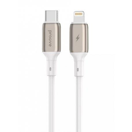 Proove Cable USB-C to Lightning Flex Metal 27W 1m White (CCFM27002102) - зображення 1