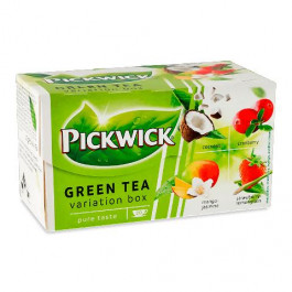Pickwick Чай зелений  Асорті зі шматочками фруктів та ягід 4х5х1,5 г, 30 г (8711000684160)