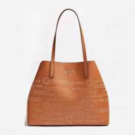 GUESS Женская сумка тоут  Vikky Large Tote коричневая (HWPF6995240-COG)