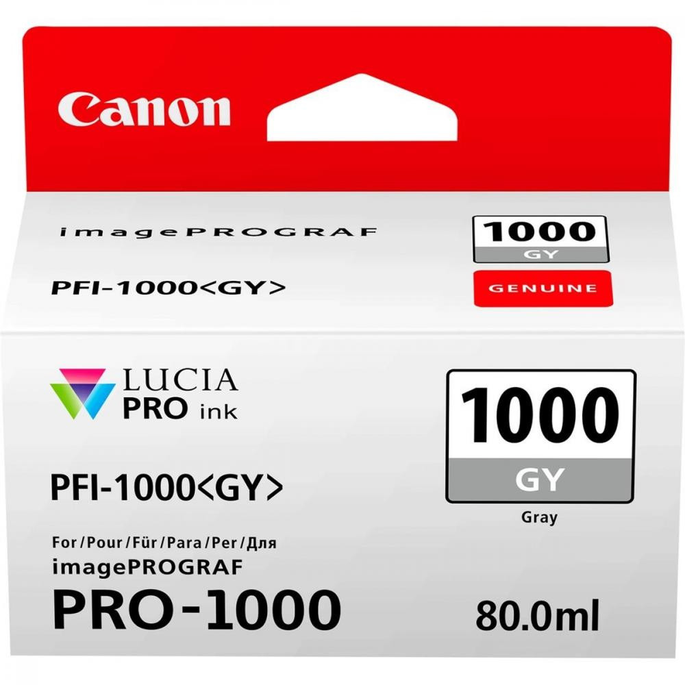 Canon PFI-1000GY Grey (0552C001) - зображення 1