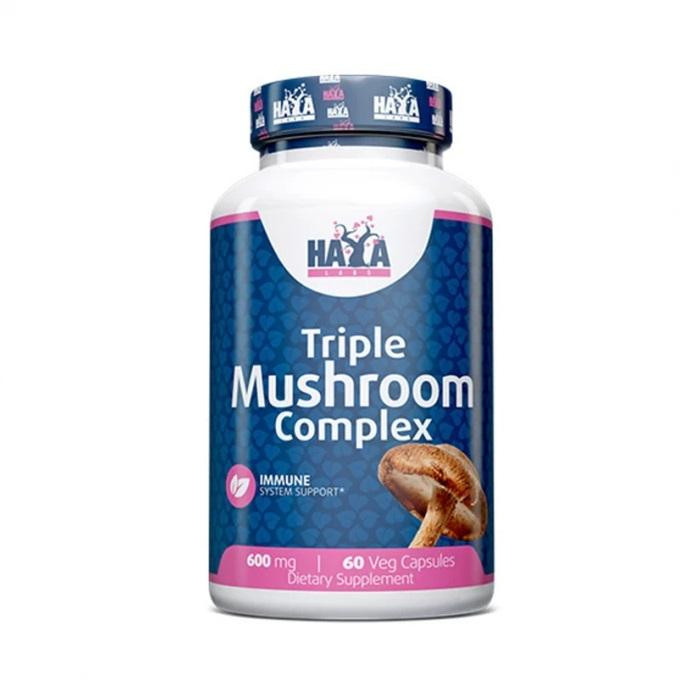 Haya Labs Triple Mushroom Complex, 60 вегакапсул - зображення 1