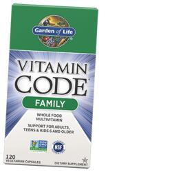 Garden of Life Комплекс Витаминов для всей семьи, Vitamin Code Family Multivitamin, Garden of Life 120вегкапс (3647
