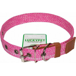 Lucky Pet Нашийник  Melange одинарний світловідбивний 2.5/24-52 см рожевий (550620)