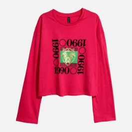 H&M Лонгслів довгий жіночий  5585247dlog XS червоний (PS2030000238934)