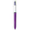 BIC Ручка кулькова  4 Colours Shine Purple, 1 мм, 4 кольори, 12 шт. (951351) - зображення 3