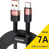 Essager Star Fast Charging Data Cable 7A USB-A to Type-C 2м Brown (EXCT-XCA12) - зображення 1