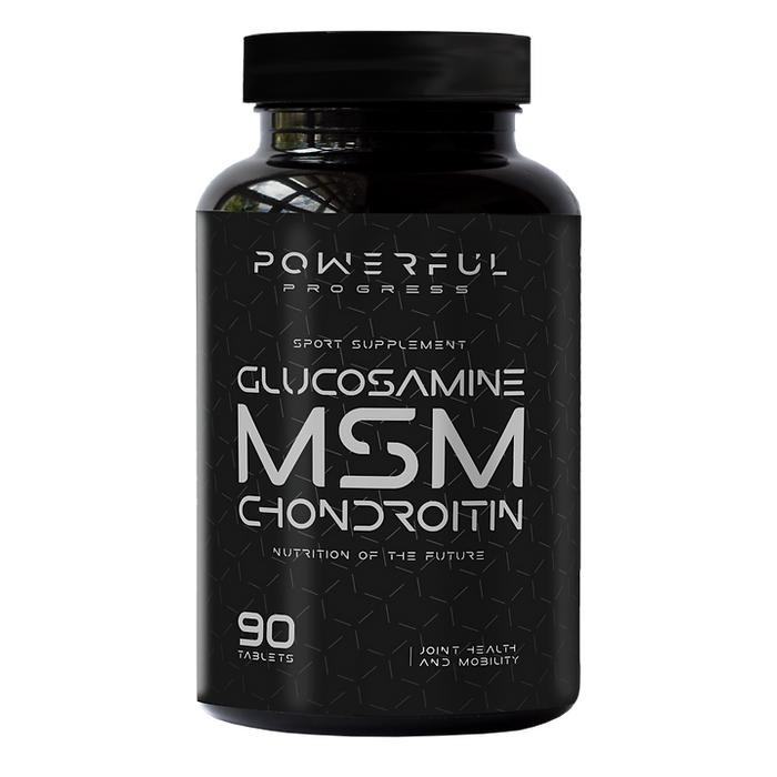 Powerful Progress Glucosamine-Chondroitin + MSM 90 tabs - зображення 1