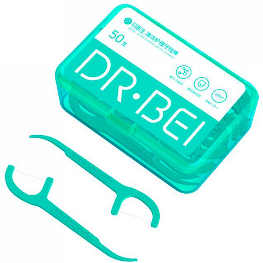 DR.BEI Зубна нитка Xiaomi  Dental Floss 50шт. - зображення 1