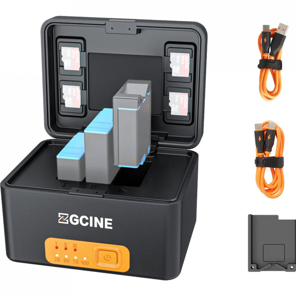 ZGCINE Charging Case Battery for GoPro Hero 5/6/7/8/9/10/11 Black (PS-G10) - зображення 1