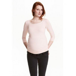 H&M Лонгслів для вагітних довгий жіночий  0448464-001 XL Рожевий (СА2000001970119)