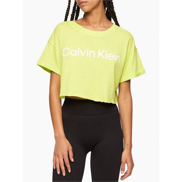 Calvin Klein Футболка коротка жіноча  907375059 XL Салатова (1159773711) - зображення 1