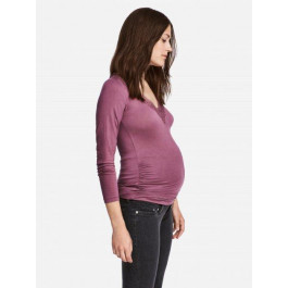H&M Лонгслів для вагітних довгий жіночий  XAZ155824AONP XL Фіолетовий (DD8000003178715)