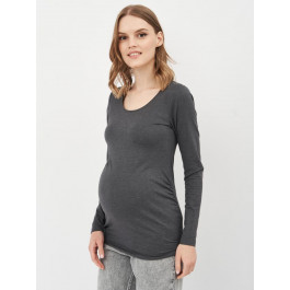H&M Лонгслів для вагітних довгий жіночий  1503-8376802 S Темно-сірий (hm09172690953)