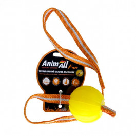AnimAll М'яч для собак  Fun тренувальний зі шлейкою 6 см оранжевий (138839)