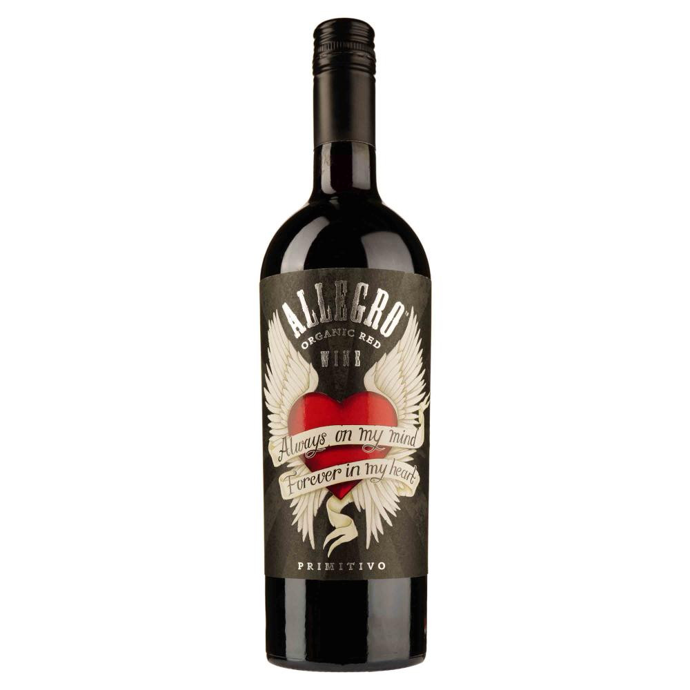 Mare Magnum Вино Primitivo Allegro Organic красное сухое 0.75 л 14% (8032610310097) - зображення 1