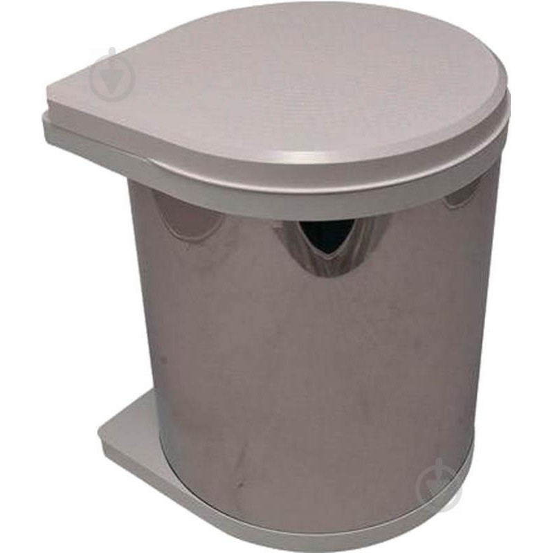Hafele Контейнер для мусора  из нержавеющей стали 15 л Серый (502.12.023) - зображення 1