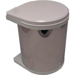 Hafele Контейнер для мусора  из нержавеющей стали 15 л Серый (502.12.023)