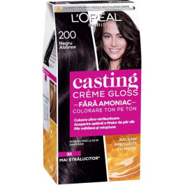 L'Oreal Paris Крем-фарба для волосся без аміаку  Casting Creme Gloss 200 - Чорна кава 120 мл (3600521249840)