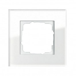 GIRA Esprit 1 п., белое стекло (021112)