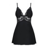 Obsessive 810-BAB-1 babydoll & thong black L/XL (SO7152) - зображення 5