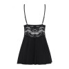 Obsessive 810-BAB-1 babydoll & thong black L/XL (SO7152) - зображення 6