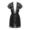 Obsessive 810-PEI-1 peignoir black XXL (SO7160) - зображення 5