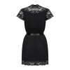 Obsessive 810-PEI-1 peignoir black XXL (SO7160) - зображення 6