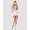 Obsessive 810-BAB-2 babydoll & thong white L/XL (SO7154) - зображення 4