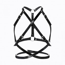 Art of Sex Портупея жіноча  - Agnessa Leather harness, Чорний XS-M (SO8398)