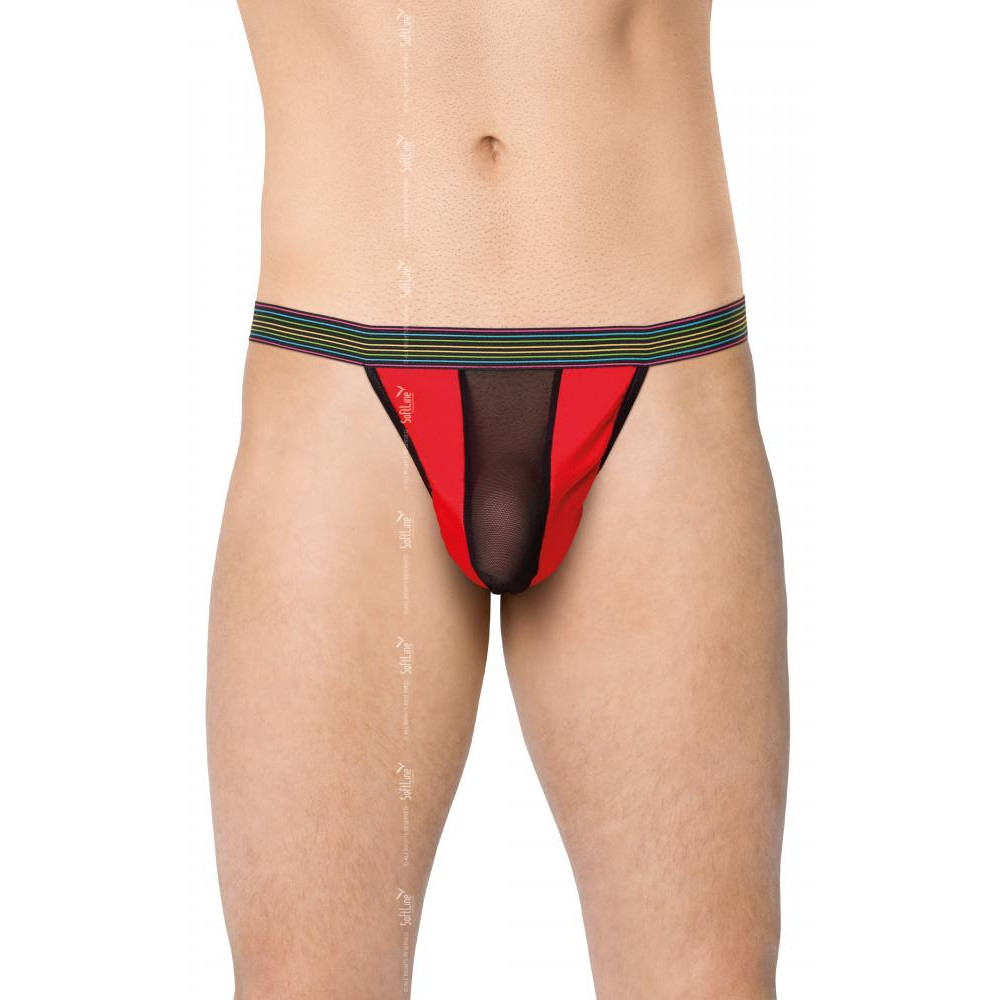 SoftLine Стринги SoftLine Mens Thong 4529 красные (5591452930) - зображення 1