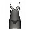 Passion Еротичний комплект Passion LOVELIA CHEMISE black XXL / XXXL (SO4761) - зображення 5